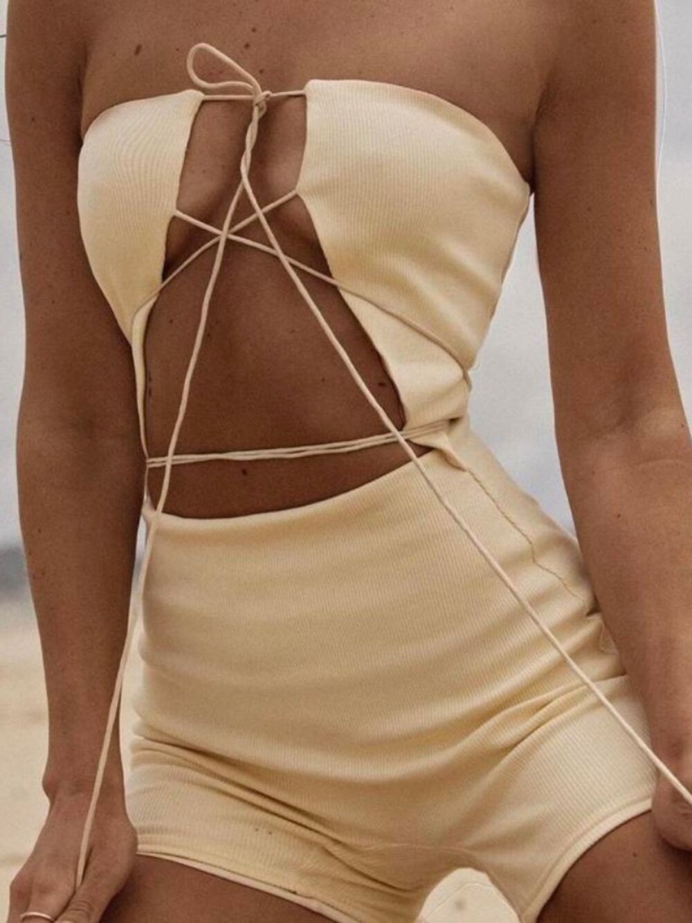 Johansen Olivia Romper in Cream